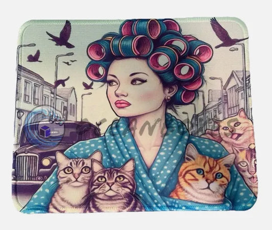 Tapis de souris Cat Lady Escape
