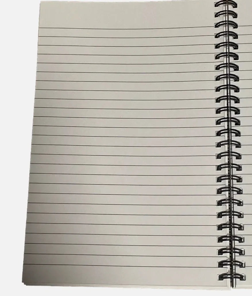 Happy Goose In A Puddle Notebook Size: 5.5" x 8.5" College Ruled Glossy cover