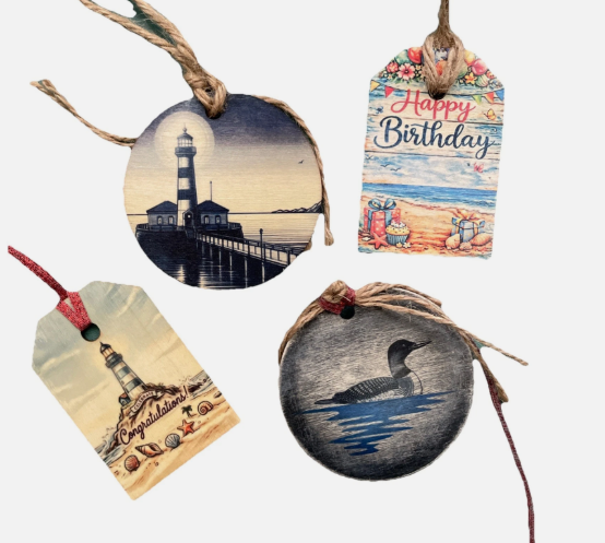 Wood Gift Tag Set Of 4