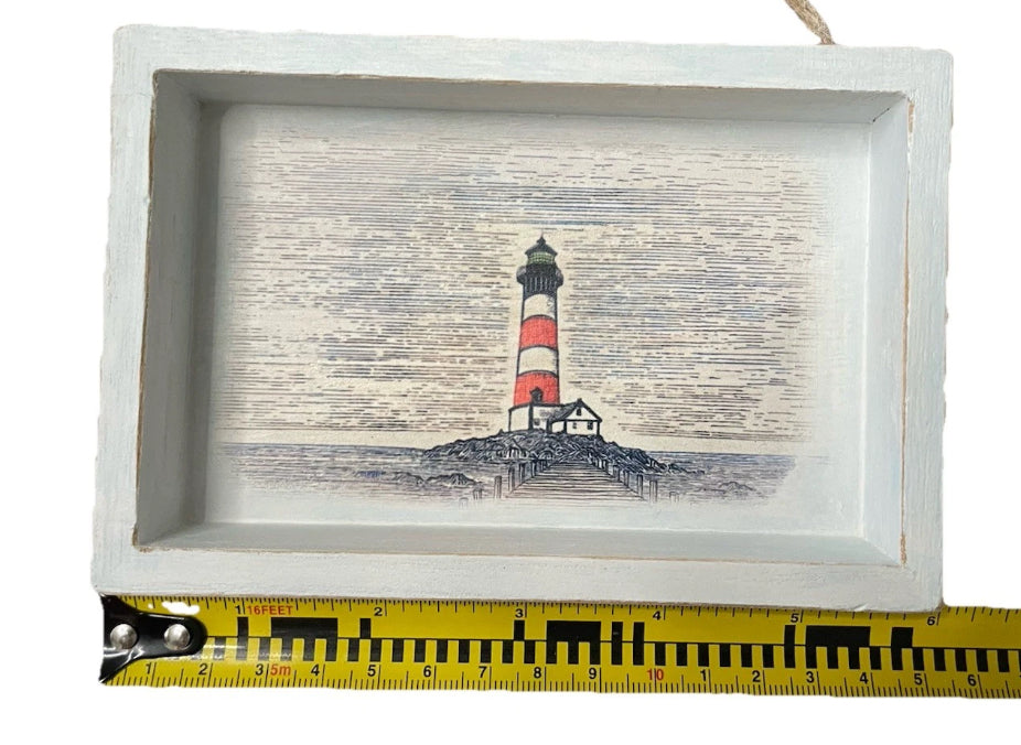 Lighthouse Wooden Sign