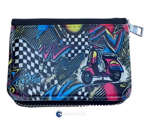 Portefeuille scooter pour femme avec dragonne