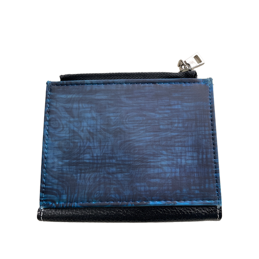 Portefeuille bleu à deux volets