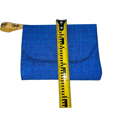 Pochette en coton bleu