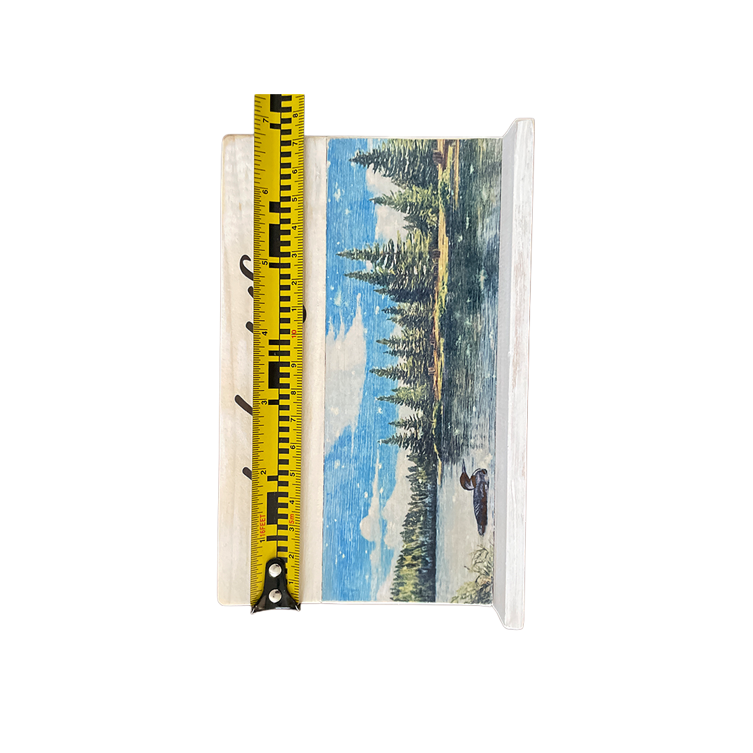 Lake Life Wood Shelf Sitter