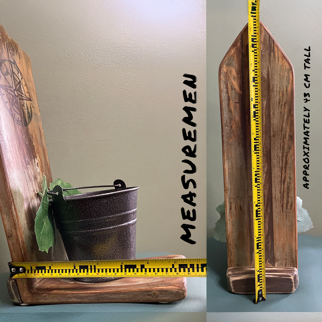 Handmade Rustic Pine Wood Bottle Opener w/ Cap Catch Bucket Cabin Bar Decor