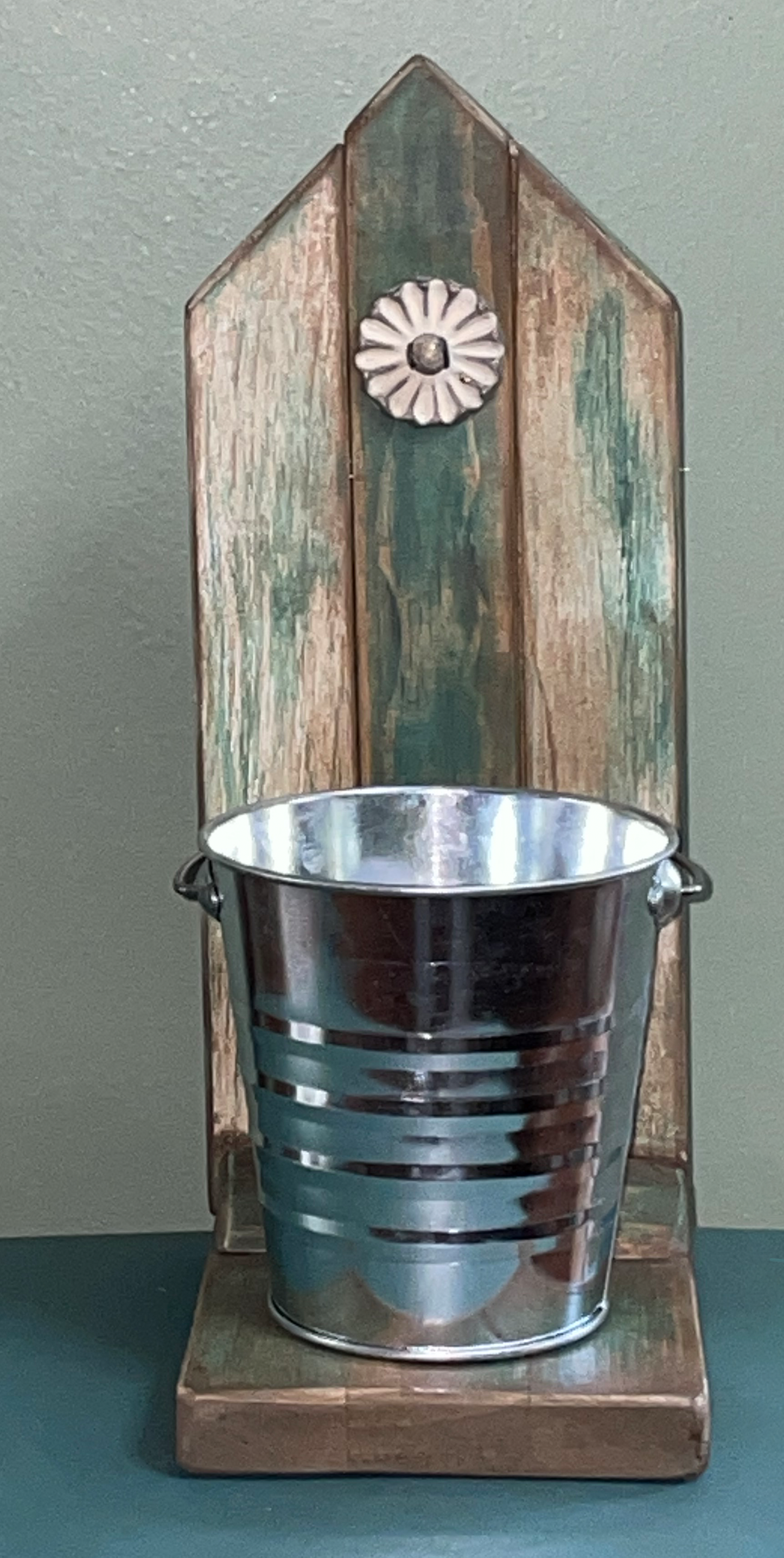 Table Top Wood Plant Stand Decor